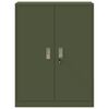 vidaXL Armoire de rangement Vert olive 80 x 40 x 105 cm Acier