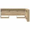 vidaXL T&ecirc;te de lit de rangement Ch&ecirc;ne Sonoma 120 cm Bois d'ing&eacute;nierie