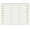 vidaXL Housse de climatiseur Blanc 110 x 50 x 80 cm Acier