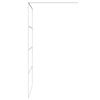 vidaXL Paroi de douche Blanc 115x195 cm Verre ESG transparent