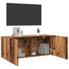 vidaXL Meuble TV mural vieux bois 100x30x41 cm
