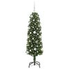 vidaXL Sapin de No&euml;l artificiel Vert 150 cm PVC et acier et plastique
