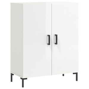 vidaXL Buffet Blanc brillant 69,5x34x90 cm Bois d'ing&eacute;nierie