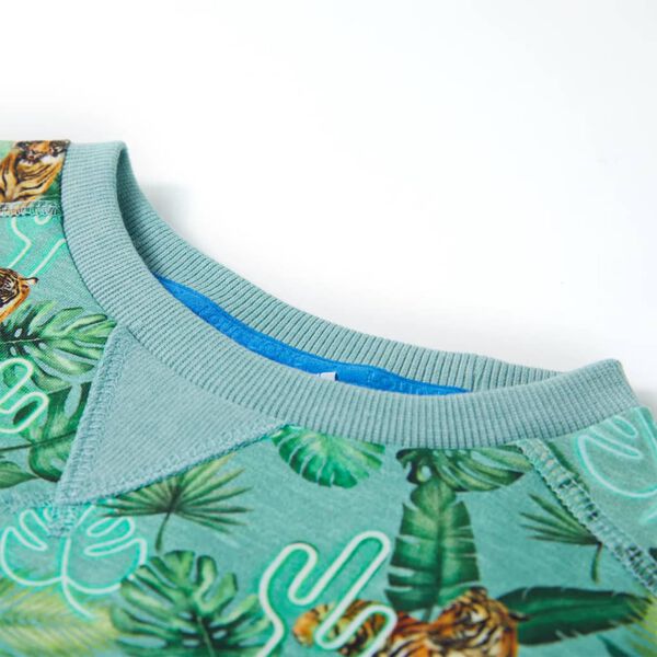 Sweatshirt pour enfants m&eacute;lange vert clair 104