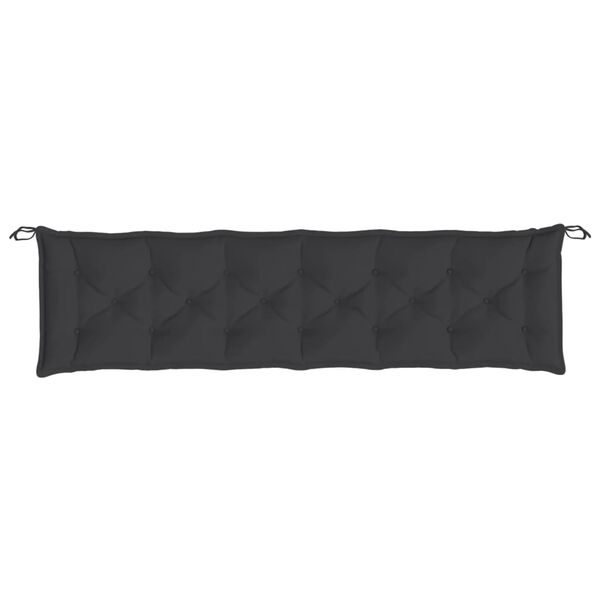 Coussin De Banc Jardin Bleu Marine 200x50cm - Tissu Oxford Imperméable - Antidérapant