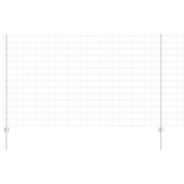 vidaXL Cl&ocirc;ture avec poteau Argent&eacute; 1,4 x 10 m Acier