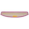vidaXL Tapis d'escalier 10 pi&egrave;ces 65 x 21 x 4 cm Violet Demi-rond Grand