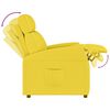 vidaXL Fauteuil inclinable Jaune clair Tissu