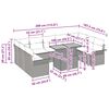 vidaXL Ensemble de canap&eacute; de jardin 10 pcs Gris Poly rotin