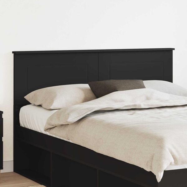 vidaXL T&ecirc;te de lit Ch&ecirc;ne noir 150 cm Bois d'ing&eacute;nierie