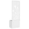 vidaXL &Eacute;cran de confidentialit&eacute; de jardin Fretwork Blanc 50 x 140 cm