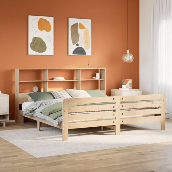 vidaXL Cadre de lit sans matelas 180x200 cm bois massif de pin