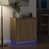 vidaXL Buffet LED Ch&ecirc;ne Sonoma 71 x 34,5 x 75 cm Bois d'ing&eacute;nierie