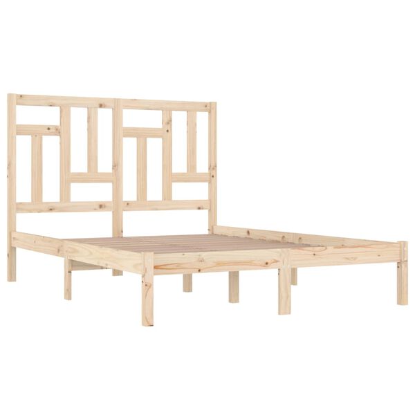 vidaXL Cadre de lit sans matelas 120x190 cm bois massif