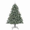 vidaXL Sapin de No&euml;l artificiel Vert 240 cm PVC, plastique et acier