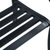 vidaXL Banc de jardin 125 cm Noir Acier