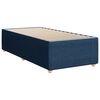vidaXL Sommier à lattes de lit avec matelas Bleu 80x200 cm Tissu