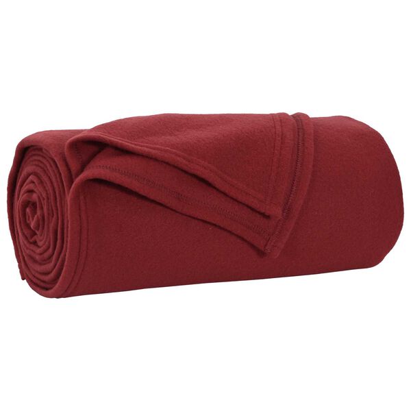 vidaXL Jet&eacute; Rouge Bordeaux 270 x 240 cm Toison