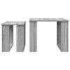 vidaXL Ensemble de tables basses 2 pcs Gris Sonoma Bois d'ing&eacute;nierie