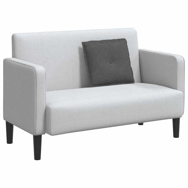 vidaXL Coussin de Dos Gris foncé 50 x 45 cm Tissu en velours côtelé