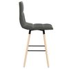vidaXL Tabourets de bar lot de 2 gris clair tissu