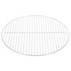 vidaXL Grille de barbecue ronde &Oslash;50 cm acier inoxydable 304