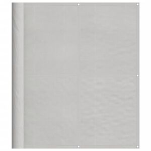 vidaXL &Eacute;cran de balcon gris clair 120x800 cm 100% polyester oxford