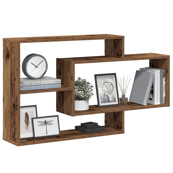 vidaXL Étagère murale vieux bois 104x20x58,5 cm bois d'ingénierie