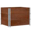 vidaXL Colliers de palette 3 pcs marron 80x60 cm bois de pin solide