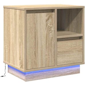 vidaXL Cabinet de chevet Ch&ecirc;ne Sonoma 50 x 34,5 x 50 cm.