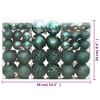 vidaXL Boules de Noël 100 pcs vert 3 / 4 / 6 cm