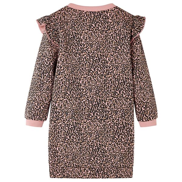 Robe sweatshirt pour enfants rose moyen 104