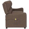 vidaXL Fauteuil de massage inclinable &agrave; 3 places taupe tissu