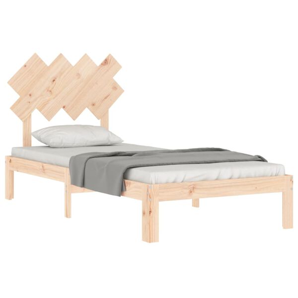 vidaXL Cadre de lit sans matelas 90x200 cm bois de pin massif