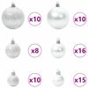 vidaXL Sapin de No&euml;l artificiel Blanc 210 cm PVC, m&eacute;tal et plastique