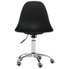 vidaXL Chaise de bureau pivotante Noir PP