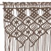 vidaXL Rideau en macramé Taupe 140x240 cm Coton