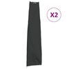 vidaXL Housses de parapluie de jardin 2 pcs 190x50/30 cm 420D