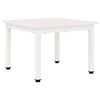 vidaXL Table basse Blanc 50 x 50 x 36 cm Bois de pin massif
