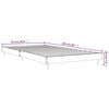 vidaXL Cadre de lit sans matelas ch&ecirc;ne sonoma 90x200 cm