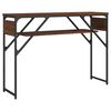 vidaXL Table console avec &eacute;tag&egrave;re ch&ecirc;ne marron 105x30x75 cm
