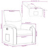 vidaXL Fauteuil inclinable &eacute;lectrique Gris Similicuir