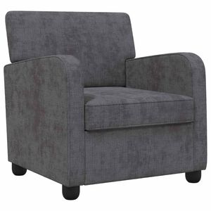vidaXL Fauteuil Gris fonc&eacute; Chenille