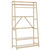 vidaXL Porte-v&ecirc;tement avec &eacute;tag&egrave;res 110x40x180 cm bambou