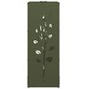 vidaXL Portant de bois chauffage vert olive 40x30x80 cm
