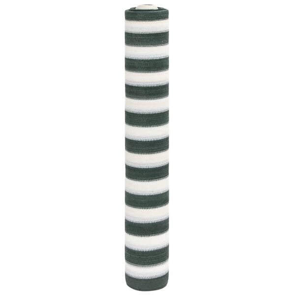 vidaXL Filet brise-vue vert et blanc 1,5x25 m PEHD 195 g/m&sup2;