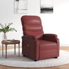 vidaXL Fauteuil de massage Rouge bordeaux Similicuir