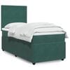 vidaXL Sommier &agrave; lattes de lit avec matelas Vert fonc&eacute; 90x190 cm