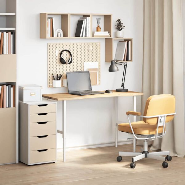 vidaXL Dessus de bureau non trait&eacute; bois massif de ch&ecirc;ne rectangulaire