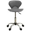 vidaXL Tabouret de salon et spa Gris Similicuir
